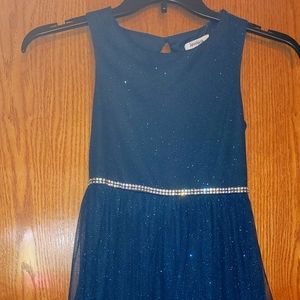 Speechless girls dark teal dress
